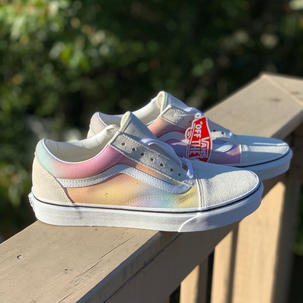 NEW! Vans Rainbow Pastel Sneakers